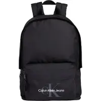 Calvin Klein pour homme. K50K511100 Sac à dos rond avec logo engro (OSFA), Noir, Casuel, Polister recyclé, Durable
