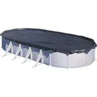 Gre Cover For Oval Pools Argenté 1115 x 660 cm