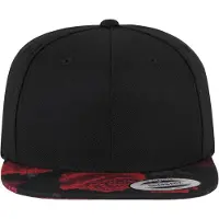 Flexfit Casquette 'Roses' violet foncé / rouge / rouge carmin / noir