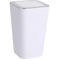 Wenko Candy, Poubelle, Blanc, Gris
