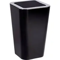 Wenko Couvercle de poubelle noir 6 l / poubelle