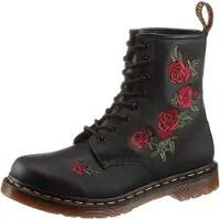 Dr. Martens Bottines à lacets 'Vonda' vert / rouge / noir
