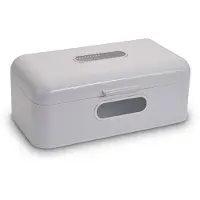 Echtwerk Brotkasten "Retro" aus Metall - weiss, Stockage du pain, Blanc