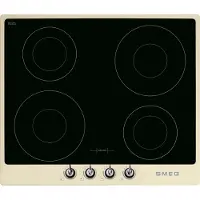 Smeg Victoria SI964PM, Crème, Encastrable, 60 cm, Plaque de cuisson à induction avec zones, Céramique, 4 zones/zones