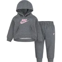 Nike Kids Survêtement gris chiné / rose