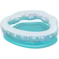 Bestway Sparkle Shell 150x127x43 Cm Round Inflatable Pool Bleu 230L
