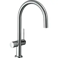 Hansgrohe robinet de cuisine monocommande Talis M54, hauteur 220 mm, avec valve d'arrêt intégrée, 1 jet, finition chrome
