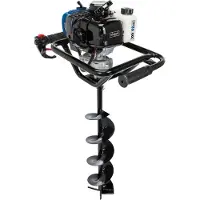 Scheppach tarière à essence EB2000 | longueur de la tarière 800mm | maniable avec 2 poignées | puissance 1450W | trous de forage max. 200mm | forets 100, 150, 200mm inclus