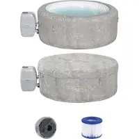 Bestway LAY-Z-SPA Bain à remous ECO Zurich AirJet Ø 180 x 66 cm, rond