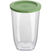 Koziol CONNECT récipient pour aliments en vrac, plastique, 1500 ml, couvercle vert,