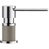 BLANCO LATO Distributeur de produit à vaisselle look SILGRANIT bicolore tartufo/chrome