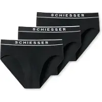 Schiesser Slip noir / blanc