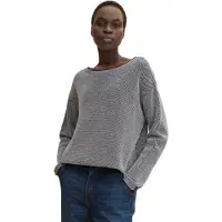 Tom Tailor Pull-over bleu nuit / noir / blanc