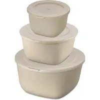 Koziol Boîte à snacks avec couvercle 1 l + 2 l + 4 l CONNECT BOX STOCKHOLM, set de 3 récipients,