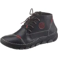 Rieker Chaussure à lacets bleu nuit / marron / rouge
