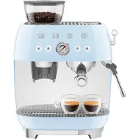Smeg Machine à expresso avec broyeur 20 bars bleu - - EGF03PBEU -