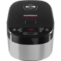 Gastroback Design Multicook Pro, 5 l, 790 W, noir, acier inoxydable, 12 h, boutons-poussoirs, 0,95 m