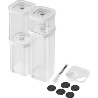 Zwilling 1025971 Rectangular Container 2.445 L Transparent White 6 pc(s)