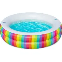 Bestway 54443 Round Inflatable Pool Multicolore 206 x 206 x 51 cm