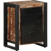 vidaXL Table de chevet multicolore 40x30x51 cm bois de récupération