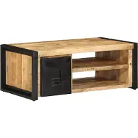 vidaXL Table basse 90x50x36 cm Bois massif rugueux Mango