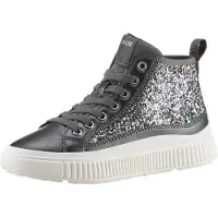 Geox Baskets montantes enfant J LAQUINNY GIRL filles - Argenté - 30