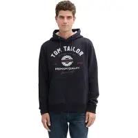 Tom Tailor Sweat-shirt marine / rouge foncé / blanc