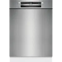 Bosch Série 4 SMU4ETS08E Lave-vaisselle sous plan, hauteur 81,5 cm, largeur 60 cm, acier brossé