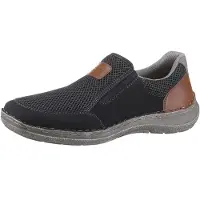 Rieker Slip on 'Namur' bleu foncé / caramel