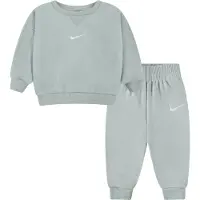 Nike Kids Essential Fleece Crew Long Sleeve Set Vert 12 Months Enfants
