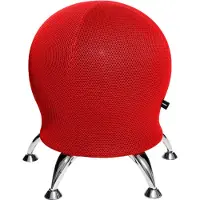 Topstar Tabouret Sitness 5, avec ballon de gymnastique intégré, capacité de charge jusqu'à 110 kg, rouge