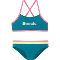 Bench Bikini jaune / pétrole / rose clair