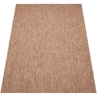 Paco Home Tapis d'extérieur Moderne unicolore résistant aux intempéries Entretien facile pour jardin & balcon Dimension 200x280 cm