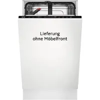 AEG 7000 GlassCare / Lave-vaisselle entièrement intégré 45 cm / AirDry - résultats de séchage parfaits / panier à couverts / écran QuickSelect FSE73407P Intégré - non pertinent