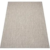 Paco Home Tapis d'extérieur Moderne unicolore résistant aux intempéries Entretien facile pour jardin & balcon Dimension 120x160 cm