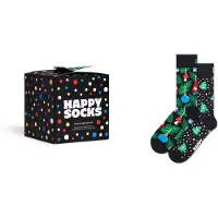 Happy socks Chaussettes 'Holiday Tree' turquoise / pomme / orange foncé / noir