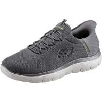 SKECHERS Pantoufle 'Slipper Herren 232457 CHAR Leder-Mix in grau' gris