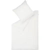 Schöner Wohnen Kollektion Schöner Wohnen Garniture de lit en satin Pure Couleur blanc Taille 200x200cm