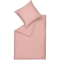 Schöner Wohnen Kollektion Schöner Wohnen Garniture de lit en satin Pure Couleur rose Taille 135x200cm