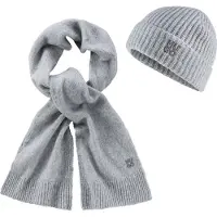 HUGO Set Sarmi 10263015 Red Scarf Gris Femme