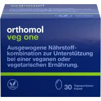 Orthomol VET Veg one - pour une alimentation végétalienne ou végétarienne - avec vitamine D, acides gras oméga-3 et fer, 30 portions journalières