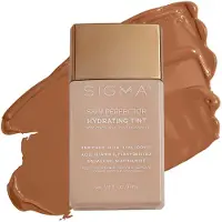 Sigma Beauty Skin Perfector - Fondation de teinte cutane hydratante pour une couverture de construction lgre avec srum de niacinamide d'acide