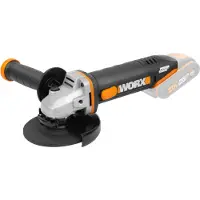 WORX Meuleuse d'angle sans fil WX803.9 20 V 125 mm Solo - sans batterie, sans chargeur