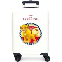 Disney unisex pour enfant. 2441362 Valise cabine Le Roi Lion rigide 50 cm blanc (OSFA), ABS/Polycarbonate, mode enfantine