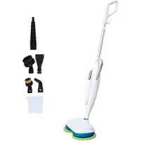 Livington Nettoyeur vapeur Steam Twister - Tête de nettoyage rotative - Réglage de la vapeur en 3 niveaux - Accessoires inclus