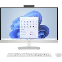 HP Ordinateur tout-en-un 27-cr0222nw AMD Ryzen 7 7730U 68,6 cm (27") 1920 x 1080 px 16 Go DDR4-SDRAM 512 Go SSD Windows 11 Home Wi-Fi 6 (802.11ax) Blanc