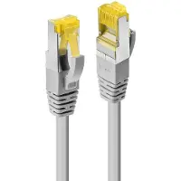 Lindy 47269 Câble patch 15m RJ45 S/FTP LSOH, avec câble brut Cat7, gris