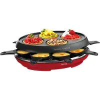 Tefal Plaque multifonction Colormania 8 coupelles 1050 W Rouge