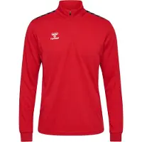 Hummel Sweat de sport 'AUTHENTIC' gris / canneberge / noir / blanc