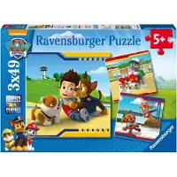 Ravensburger 3 x 49 pièces Kinder Puzzle Paw Patrol Héros à fourrure 09369